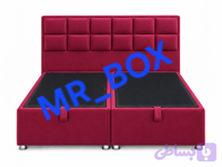 تختخواب باکس هتلی جکدار دوتیکه با تاج تخت خواب (کد MCK8X)