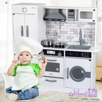 ست اسباب بازی چوبی آشپزخانه کودک مدل 4002 cabinet modern wooden