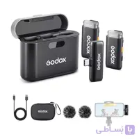 میکروفون بی سیم دوکاربره گودکس Godox WES2 2-Person Microphone For Type-C