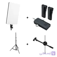 کیت نور PL-48 +کیت پایه نور و هولدر گوشی+ میکروفون S17S ANSWER