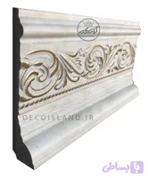 قرنیز پی وی سی 10 سانت دکوراتیو گلدار ایساتیس یزد - شاخه ی 3 متری - کد k10-e1-4pt