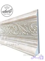 قرنیز پی وی سی 10 سانت دکوراتیو گلدار ایساتیس یزد - شاخه ی 3 متری - کد k10-e1-07t