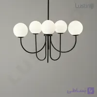 لوستر حبابی 6 شعله مدل آرشام