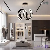لوستر مدرن اس ام دی دو لاین مدل کلاه شاپو – ( 4حالته با ریموت )