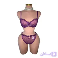 ست سوتین و شورت فانتزی بنفش شین SHEIN