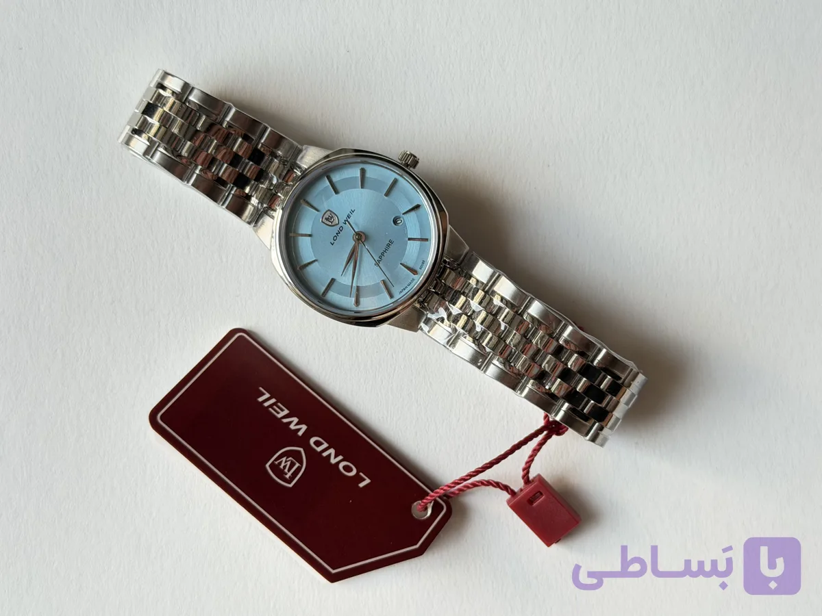 ساعت زنانه لوندویل بندفلزی صفحه مشکی 60088L