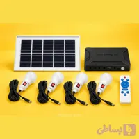 کیت پاوربانک و لامپ خورشیدی ۴ لامپه ویمکس مدل V-BT0440 با ریموت کنترل