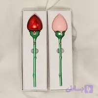 جعبه انگشتر مدل شاخه گل رز بازشونده