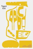 گلس محافظ کابین تیگاردx35 فول ست