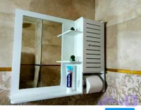 آینه سرویس بهداشتی،آینه مدل باکس دار،آینه حمام،آینه دستشویی