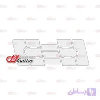 برچسب های شفاف محافظ دکمه های پنل تهویه پژو پارس و سورن - کد 10934