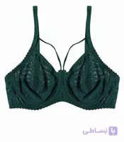 سوتین توری فنردار هارنس دار ژوبین joubin کد 205 طرح گل