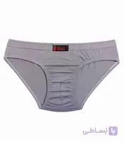 شورت مردانه اسلیپ نخی B.G.I طرح ساده کد M-1003 طیف طوسی