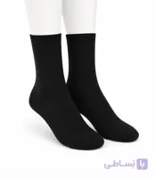 جوراب ساق دار نخی نانو زنانه مشکی REEBAL کد 463