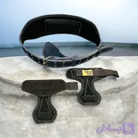 بندلیفت چرم طبیعی کمربندبدنسازی چرم طبیعی