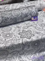 ملحفه تمام پنبه فیلور طرح پروانه 2 طوسی