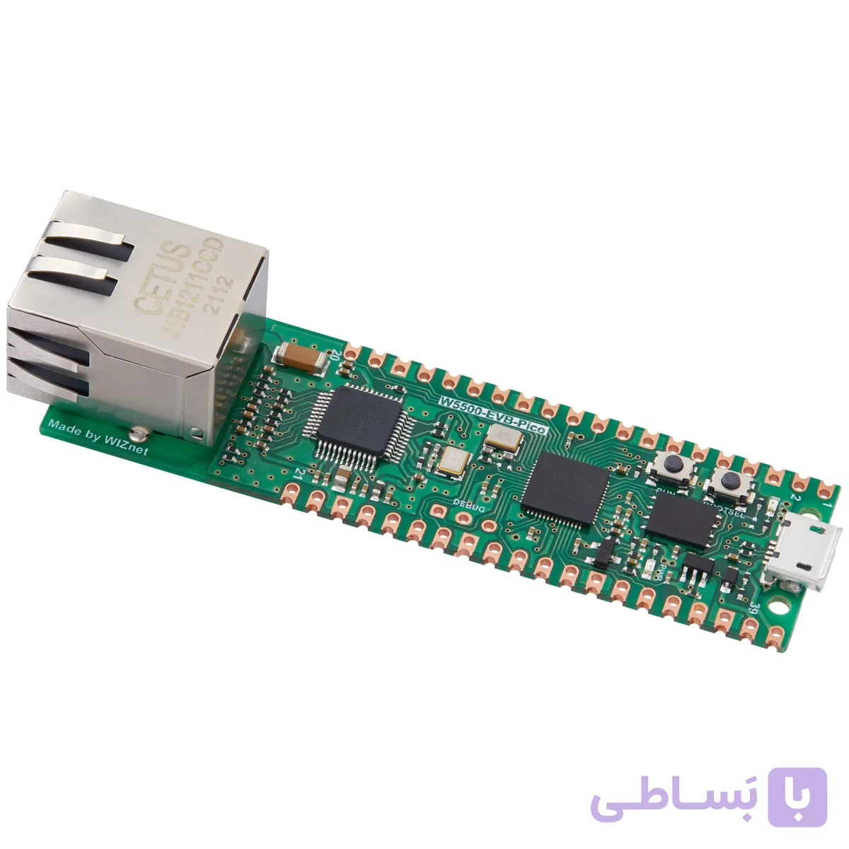 برد رزبری پای پیکو RP2040 دارای پورت شبکه W5500