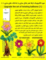 دوره آموزش الکترونیک (مجازی) ارتقا هنر شکل سازی با بادکنک های ماری (1)