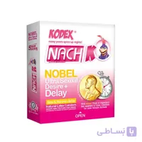 کاندوم تحریک کننده و تاخیری مدل نوبل 3 عددی ناچ کدکس KODEX NACH