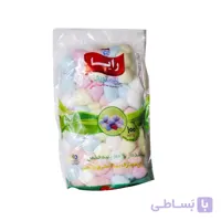 پنبه توپک رنگی (برای مصارف آرایشی و بهداشتی) صد در صد طبیعی و خالص پرسا 100 گرمی