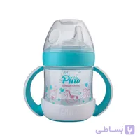 لیوان آموزشی کودک پینو بیبی آبی مدل Natural sense حجم 150 میلی لیتر