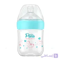 شیشه شیر پینو بیبی آبی کد M 0-6 ظرفیت 150 میلی لیتر