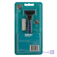 ژیلت مردانه سه تیغه مچ تری پلاس مدل Gillette Mach3 با دو تیغ یدک
