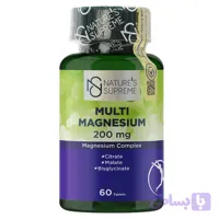قرص 60 عددی مولتی منیزیم NATURE’S SUPREME