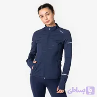 ژاکت گرم رانینگ زنانه سرمه ای KIPRUN RUN FLOW 900