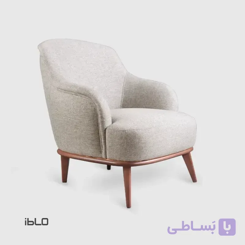 مبل راحتی یک نفره اورلاندو (شیری روشن)
