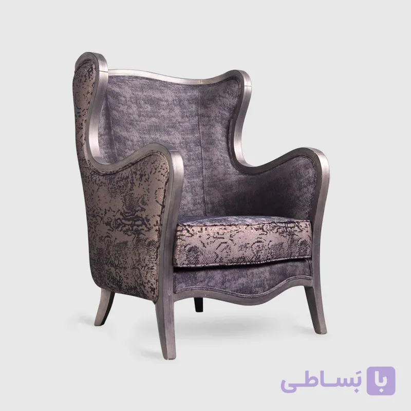 مبل سه‌نفره نئوکلاسیک لدورا (مشکی طلایی)