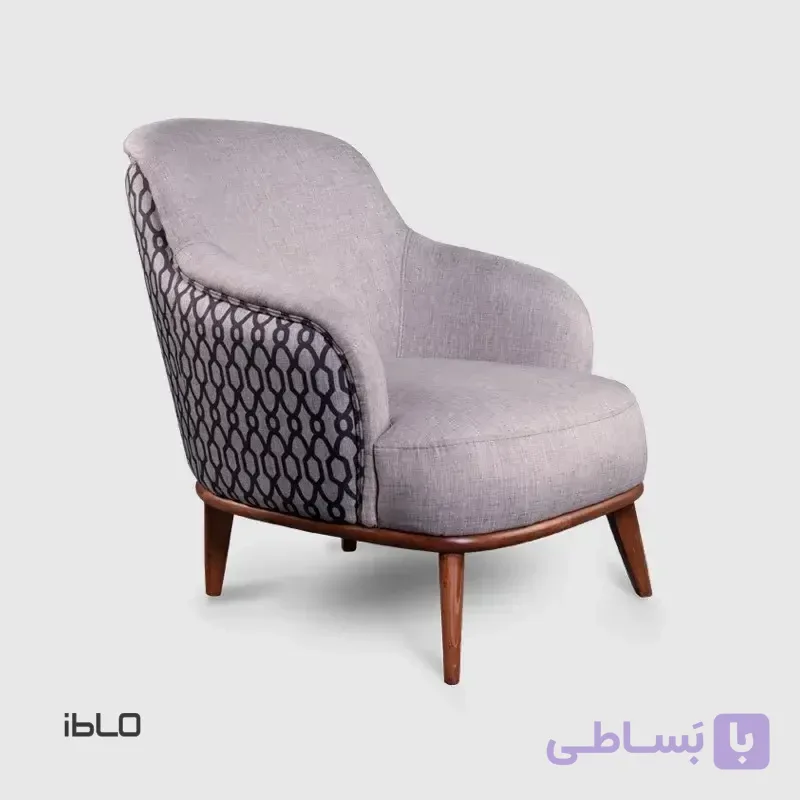 مبل راحتی یک‌نفره اورلاندو (طوسی پتینه)