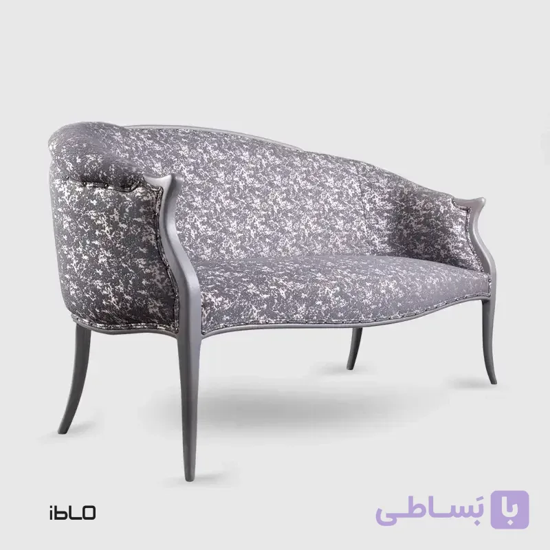 مبل سه‌نفره نئوکلاسیک لنا (طوسی پتینه)