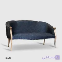 مبل یک‌نفره نئوکلاسیک لنا (زغال سنگی)