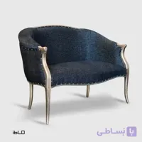 مبل دونفره نئوکلاسیک لنا (زغال سنگی)
