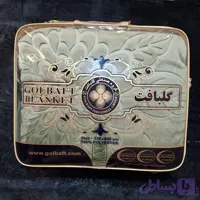 پتو یک نفره گلبافت زیتونی تک رنگ گل برجسته کد 28