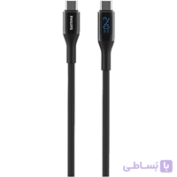 کابل 1.25 متری 240W دو سر Type-c برند Philips مدل DLC4582C گارانتی سی آوا