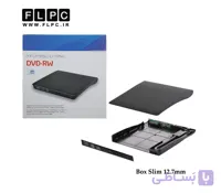باکس دی وی دی اکسترنال لپ تاپ Sata USB3 12.7mm مدل ECD819 مشکی