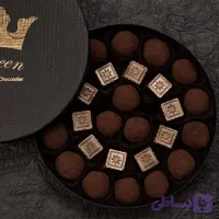 باکس ترافل حاوی بن بن طلایی رنگ