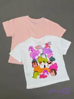 تیشرت دخترانه نخ پنبه Squishmallows (پک 2 عددی)