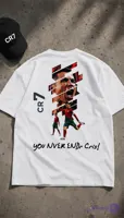 تیشرت رونالدو سفید طرح You Never End
