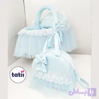 کیف و گهواره حصیری نوزاد تاتی صدف