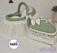 کیف و گهواره حصیری پرنسسی نوزاد تاتی مروارید