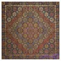 رومیزی مربع ترمه ابریشم کد TRM121