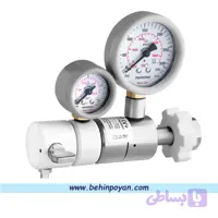 مانومتر دو گیج کپسول اکسیژن با شیر ولوم