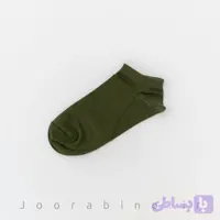 جوراب زنانه ساده سبز ارتشی
