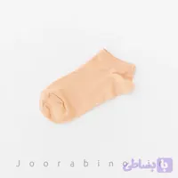 جوراب زنانه ساده صورتی روشن