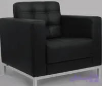مبل تک نفره شیزن با پایه کروم مدل S919N1