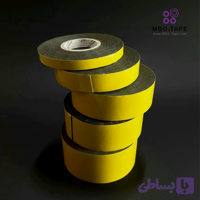 چسب فوم دوطرفه مشکی روکش زیتونی برند MBO | چسب مقاوم و با چسبندگی بالا