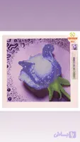 تابلوخام نقاشی باالماس طرح گل رز آبی _اورجینال